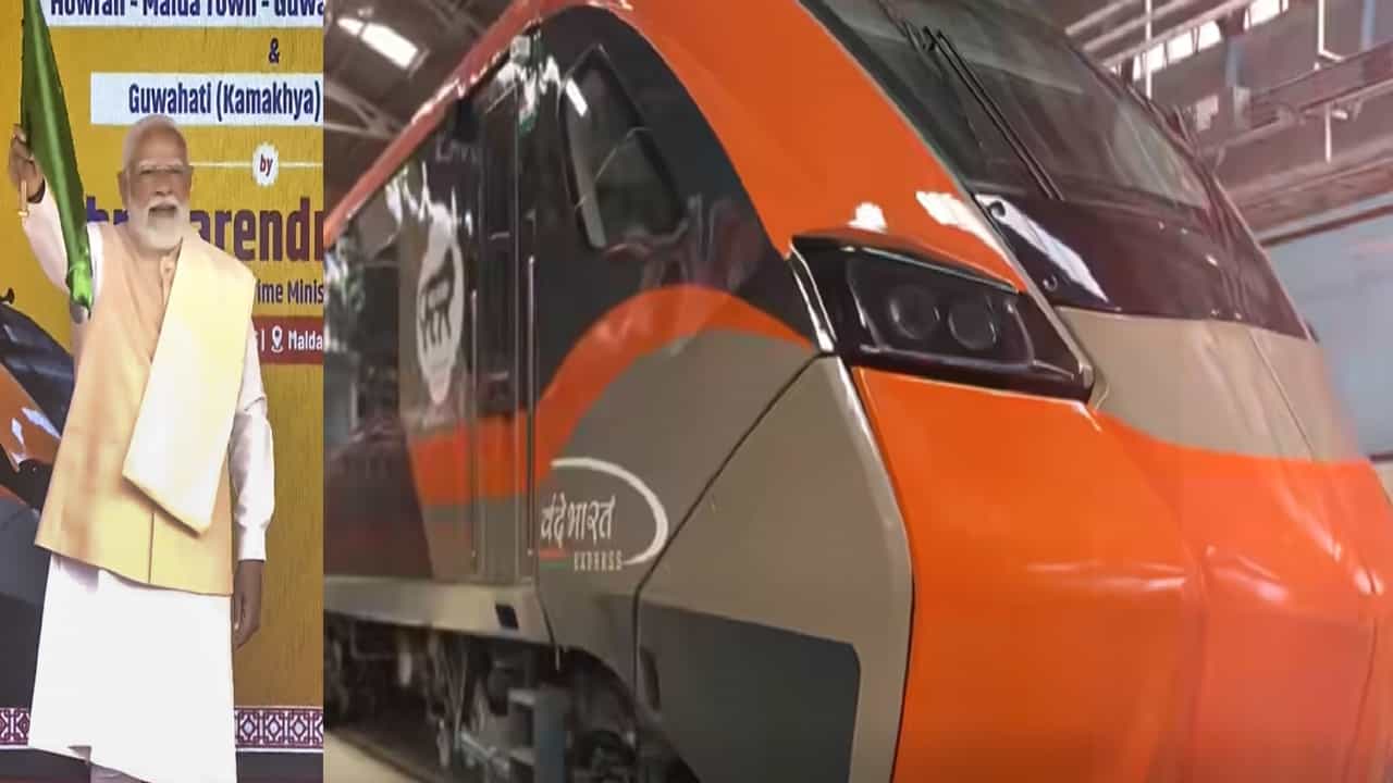Vande Bharat Sleeper Train: മോദി പച്ചക്കൊടി വീശി; ട്രാക്കില്‍ അരങ്ങേറ്റം കുറിച്ച് വന്ദേ ഭാരത് സ്ലീപ്പര്‍