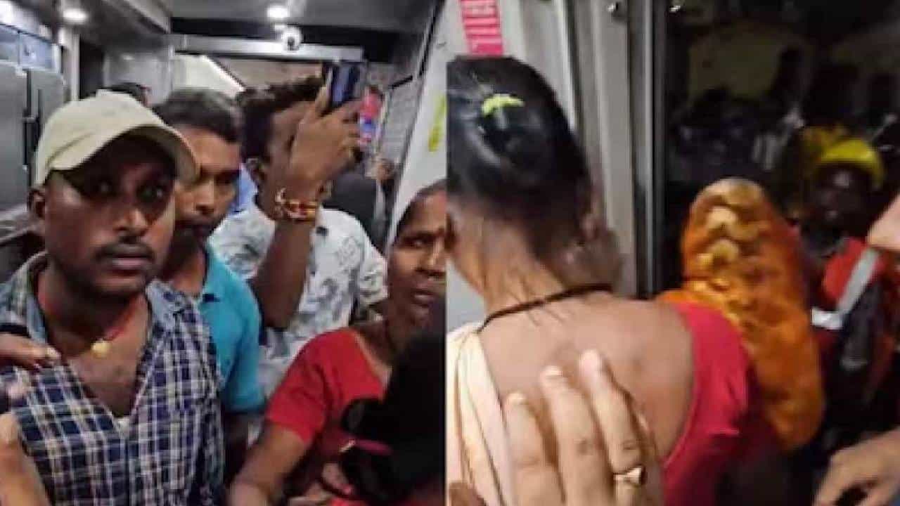 Viral Video: വാതിലടയ്ക്കുന്നതിന് മുന്‍പ് പുറത്ത് ഇറങ്ങിക്കോ; വന്ദേഭാരതില്‍ ടിക്കറ്റെടുക്കാതെ യാത്രക്കാര്‍; വീഡിയോ വൈറൽ