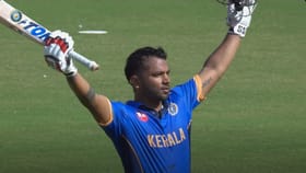 വിഷ്ണു വിനോദിന്റെ തൂക്കിയടി; സഞ്ജു നിരാശപ്പെടുത്തിയിട്ടും