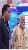 ഇന്ത്യ എഐ ഇംപാക്ട് ഉച്ചകോടിയില്‍ പ്രധാനമന്ത്രിയും ആകാശ് അംബാനിയും സംസാരിക്കുന്നു...