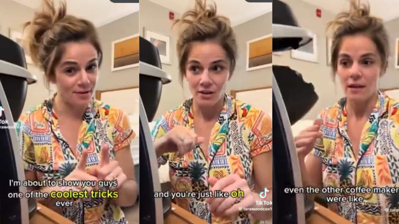 Viral Video: ഹോട്ടലിലെ കോഫി മേക്കറിൽ അടിവസ്ത്രം കഴുകാമെന്ന് ഇൻഫ്ലുവൻസർ; അറപ്പോടെ ലോകം, വീഡിയോ Viral Video: ഹോട്ടലിലെ കോഫി മേക്കറിൽ അടിവസ്ത്രം കഴുകാമെന്ന് ഇൻഫ്ലുവൻസർ; അറപ്പോടെ ലോകം, വീഡിയോ