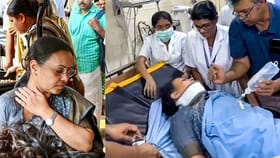 മന്ത്രി വീണ ജോർജിൻ്റെ കഴുത്തിന് ക്ഷതം, എംആർഐ എടുക്കും