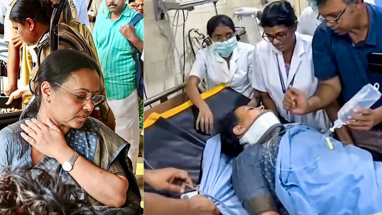 Minister Veena George: മന്ത്രി വീണ ജോർജിൻ്റെ കഴുത്തിന് ക്ഷതം, എംആർഐ എടുക്കും; മെഡിക്കൽ ബുള്ളറ്റിൻ