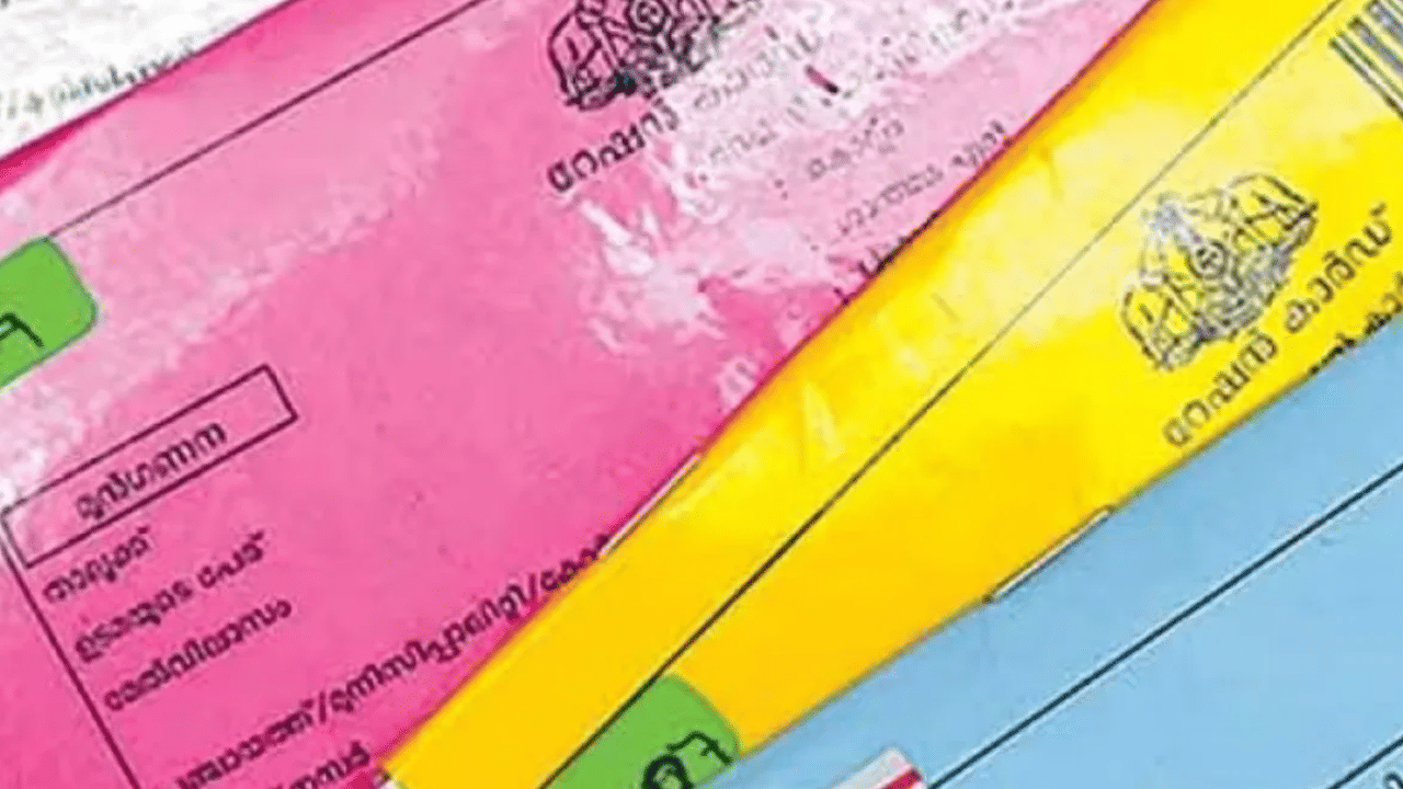 വരുമാനത്തിനും ആനുകൂല്യത്തിനും അനുസരിച്ച് റേഷൻ കാർഡുകളുടെ നിറങ്ങളിലും മാറ്റമുണ്ട്. ഏറ്റവും പിന്നാക്കം നിൽക്കുന്ന കുടുംബങ്ങൾക്ക് മഞ്ഞകാർഡ്, മുൻഗണനാ വിഭാഗത്തിന് പിങ്ക്, നീല, പൊതുവിഭാഗത്തിന് വെള്ള എന്നിങ്ങനെയാണ് നിറം.