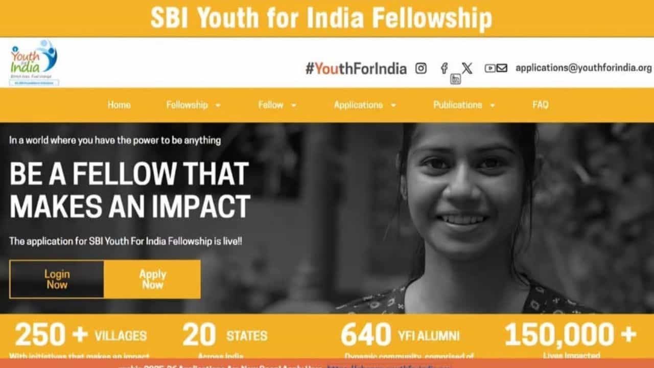 SBI Fellowship 2026: ഒരു വർഷം മാറ്റിവെക്കാൻ തയ്യാറാണോ? എസ്ബിഐ യൂത്ത് ഫോർ ഇന്ത്യ ഫെലോഷിപ്പ് ജിസ്ട്രേഷൻ ആരംഭിച്ചു SBI Fellowship 2026: ഒരു വർഷം മാറ്റിവെക്കാൻ തയ്യാറാണോ? എസ്ബിഐ യൂത്ത് ഫോർ ഇന്ത്യ ഫെലോഷിപ്പ് ജിസ്ട്രേഷൻ ആരംഭിച്ചു