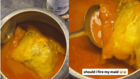 ചിക്കനല്ല, ഇത് കവർ കറി; വൈറലായി ഒരു 'വെറൈറ്റി' പാചകം