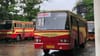 നേരത്തെ പോകണം, കെഎസ്ആർടിസി ബസ് സ്റ്റാർട്ടാക്കി പോലീസുകാരൻ...
