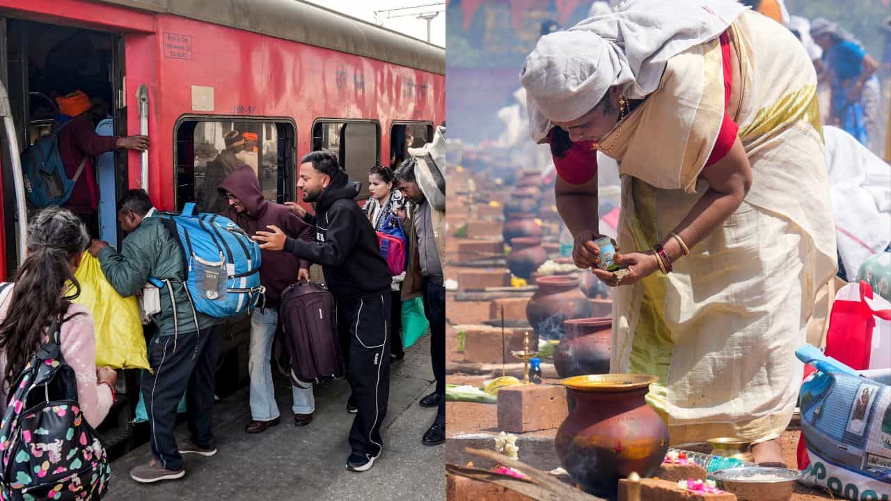 Attukal Pongala Special Train : പൊങ്കാല ഇടാൻ വന്നവരുടെ ശ്രദ്ധയ്ക്ക്; തിരികെ പോകാനുള്ള ട്രെയിനുകൾ ഈ പ്ലാറ്റ്ഫോമിലുണ്ട് Attukal Pongala Special Train : പൊങ്കാല ഇടാൻ വന്നവരുടെ ശ്രദ്ധയ്ക്ക്; തിരികെ പോകാനുള്ള ട്രെയിനുകൾ ഈ പ്ലാറ്റ്ഫോമിലുണ്ട്