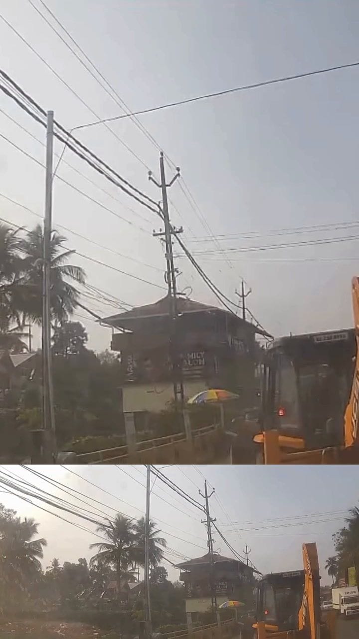 നിയന്ത്രണം വിട്ട കാർ നേരെ ജെസിബിയിലേക്ക്, ചെങ്ങന്നൂരിൽ ഉണ്ടായ അപകടം