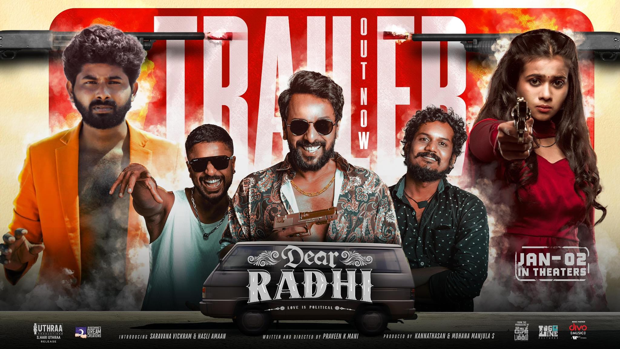 തമിഴിൽ ഇറങ്ങിയ ഫീൽ ഗുഡോ റോം-കോം ചിത്രമായ ഡിയർ രതി സൺ നെക്സ്റ്റിലൂടെ സംപ്രേഷണം ചെയ്ത് തുടങ്ങി.