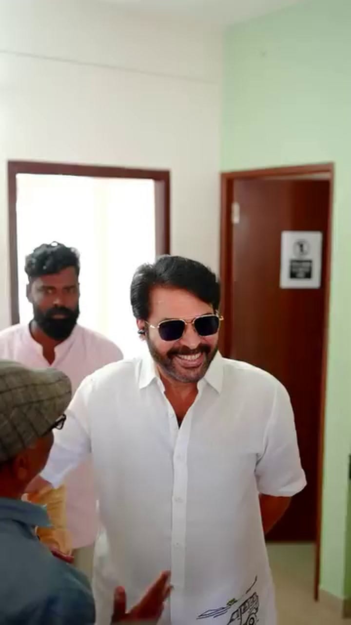 വയനാട് ടൗണ്‍ഷിപ്പ് സന്ദര്‍ശിച്ച് നടന്‍ മമ്മൂട്ടി