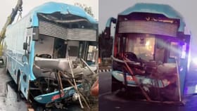 ബസ് ഡിവൈഡറില്‍ ഇടിച്ചുകയറി അപകടം; നാല് മലയാളികള്‍ മരിച്ചു