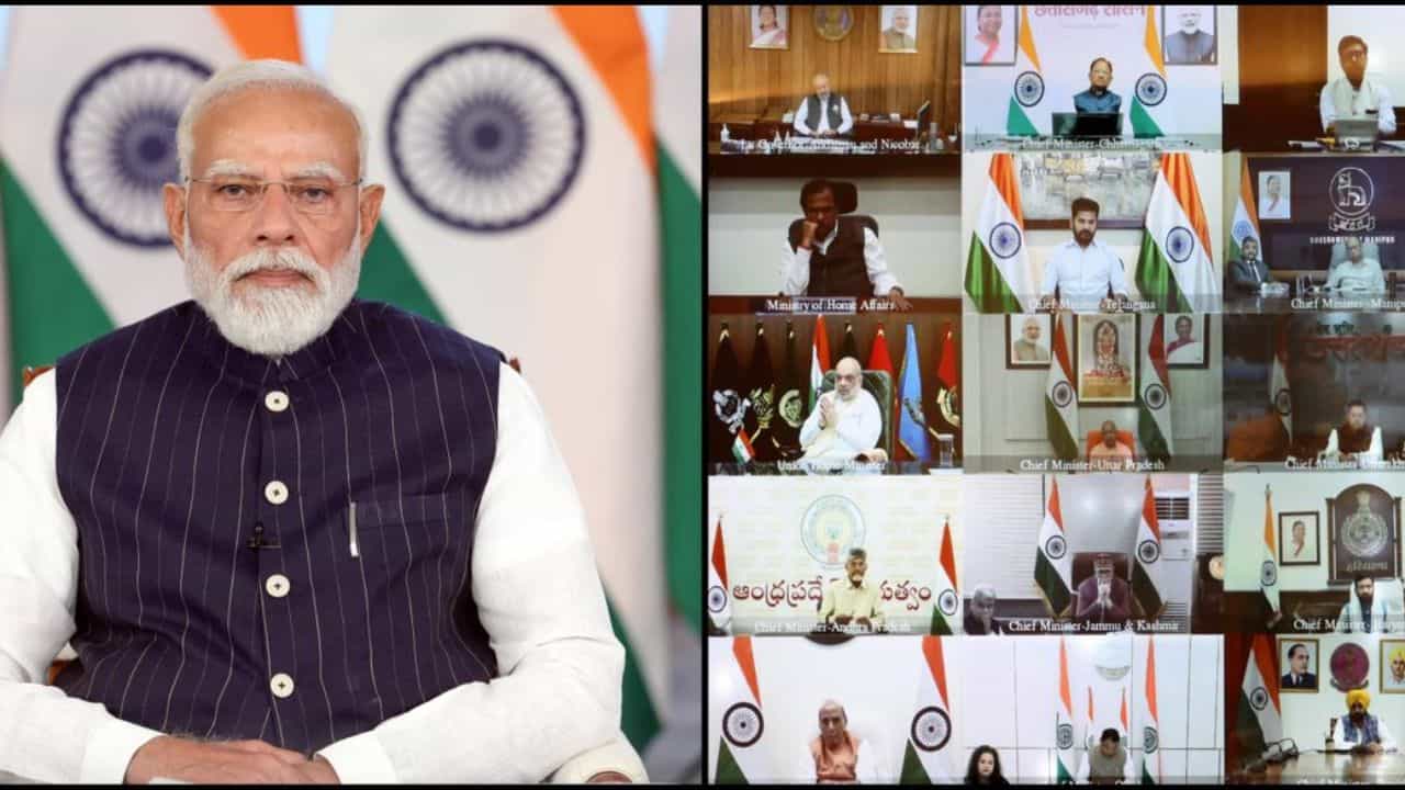 PM Modi CMs Meeting : പശ്ചിമേഷ്യ സംഘർഷം; മുഖ്യമന്ത്രിമാരുമായി കൂടിക്കാഴ്ച നടത്തി പ്രധാനമന്ത്രി, പിണറായി വിജയൻ പങ്കെടുത്തില്ല PM Modi CMs Meeting : പശ്ചിമേഷ്യ സംഘർഷം; മുഖ്യമന്ത്രിമാരുമായി കൂടിക്കാഴ്ച നടത്തി പ്രധാനമന്ത്രി, പിണറായി വിജയൻ പങ്കെടുത്തില്ല