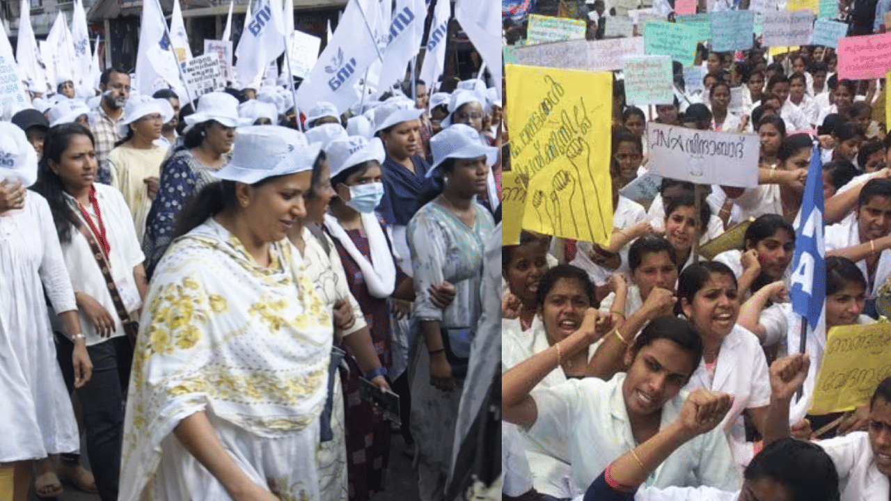 Nurses Salary Hike: സമരം ഫലം കണ്ടു, സ്വകാര്യ ആശുപത്രി നഴ്സുമാരുടെ ശമ്പളം കൂട്ടും; മിനിമം വേതനം 25,450 - 28,000