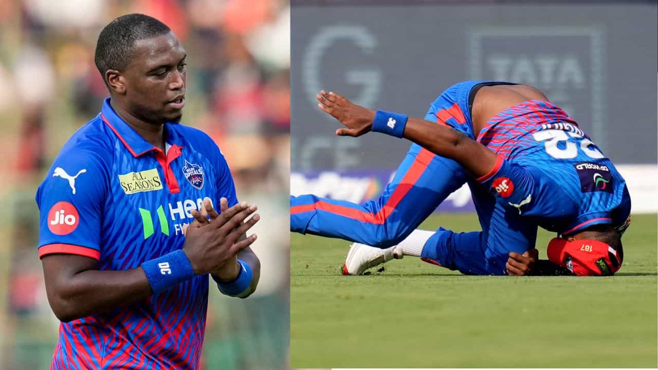 Lungi Ngidi Injury : വീണത് തലയടിച്ച്, സ്റ്റേഡിയത്തിനുള്ളിലേക്ക് ആംബുലൻസ് എത്തി; ഡൽഹിയുടെ ലുങ്കി എൻഗിഡിക്ക് ഗുരുതര പരിക്ക്