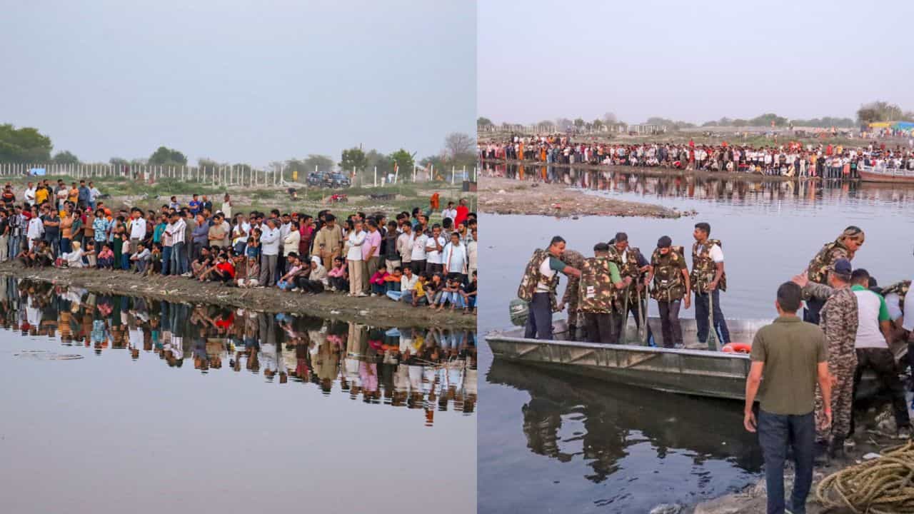 Mathura boat capsizes: മഥുരയിൽ യമുനാ നദിയിൽ ബോട്ട് മറിഞ്ഞു 10 തീർത്ഥാടകർ മരിച്ചു Mathura boat capsizes: മഥുരയിൽ യമുനാ നദിയിൽ ബോട്ട് മറിഞ്ഞു 10 തീർത്ഥാടകർ മരിച്ചു