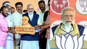 എൽഡിഎഫിന് വിട നൽകാൻ കേരളം ഒരുങ്ങി; അയ്യപ്പനെ പ്രണമിച്ച് മോദി