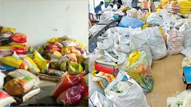 വോട്ടിനായി ബിജെപി വിഷുക്കിറ്റ് നൽകിയെന്ന് പരാതി...