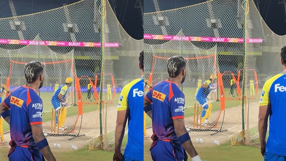 MS Dhoni: നെറ്റ്‌സില്‍ അടിച്ചുതകര്‍ത്ത് ധോണി; 'ലവ് യു ഡാര്‍ലിങ്' എന്ന് ഹാര്‍ദ്ദിക്‌