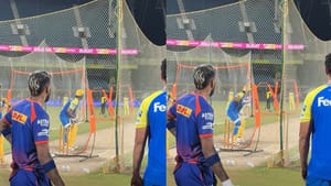 MS Dhoni: നെറ്റ്‌സില്‍ അടിച്ചുതകര്‍ത്ത് ധോണി; ‘ലവ് യു ഡാര്‍ലിങ്’ എന്ന് ഹാര്‍ദ്ദിക്‌