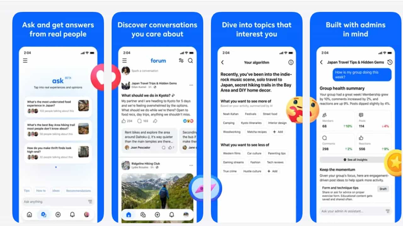 Meta Forum app: ഫേസ്ബുക്ക് ഉണ്ടെങ്കില് ഫോറം ഉപയോഗിക്കാം; റെഡ്ഡിറ്റിന് പണി കൊടുത്ത് മെറ്റ Meta Forum app: ഫേസ്ബുക്ക് ഉണ്ടെങ്കില് ഫോറം ഉപയോഗിക്കാം; റെഡ്ഡിറ്റിന് പണി കൊടുത്ത് മെറ്റ