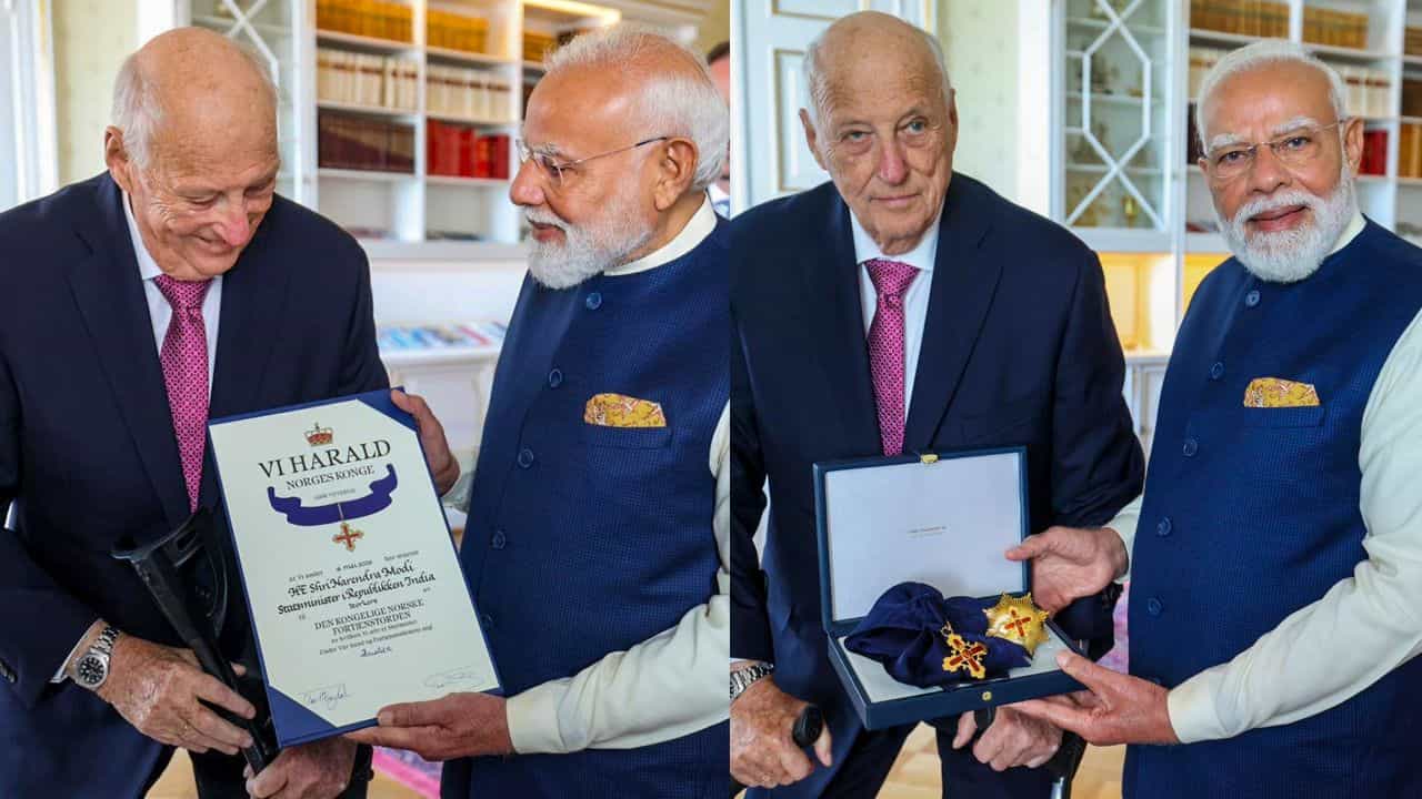 Narendra Modi: ബഹുമതികളില് രാജാവ് മോദി; നോര്വേയുടെ പരമോന്നത ബഹുമതിയും പ്രധാനമന്ത്രിക്ക്, പുരസ്കാരങ്ങള് 32 കടന്നു Narendra Modi: ബഹുമതികളില് രാജാവ് മോദി; നോര്വേയുടെ പരമോന്നത ബഹുമതിയും പ്രധാനമന്ത്രിക്ക്, പുരസ്കാരങ്ങള് 32 കടന്നു