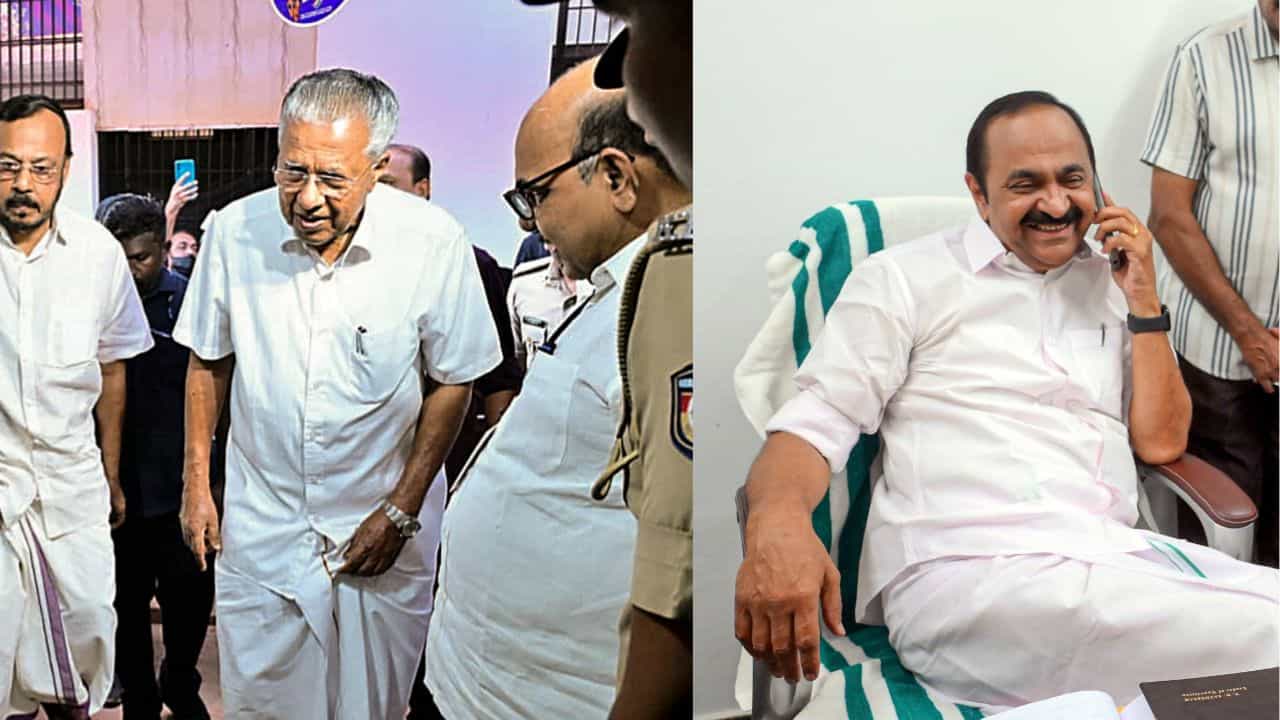 Kerala assembly elections result 2026: വിയർത്ത് പിന്നിൽ നിന്നു മുന്നിലെത്തി, ധർമ്മടത്ത് പിണറായി വിജയൻ ജയിച്ചു, വിഡി സതീശനും ഭൂരിപക്ഷത്തില്‍ ഇടിവ്