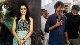 Trisha visits Vijay : തമിഴ്‌നാട്ടിൽ വിജയ് യുഗം, വിജയാഹ്ളാദത്തിൽ പങ്കുചേരാൻ ഓടിയെത്തി തൃഷ...