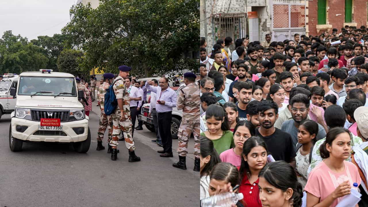 NEET-UG Retest 2026: അടിവസ്ത്രത്തിൽ സിം കാർഡ്, ഒപ്പം ആൾമാറാട്ടവും; നീറ്റ് പുനഃപരീക്ഷക്കിടെ തട്ടിപ്പ്, 9 പേർ അറസ്റ്റിൽ NEET-UG Retest 2026: അടിവസ്ത്രത്തിൽ സിം കാർഡ്, ഒപ്പം ആൾമാറാട്ടവും; നീറ്റ് പുനഃപരീക്ഷക്കിടെ തട്ടിപ്പ്, 9 പേർ അറസ്റ്റിൽ