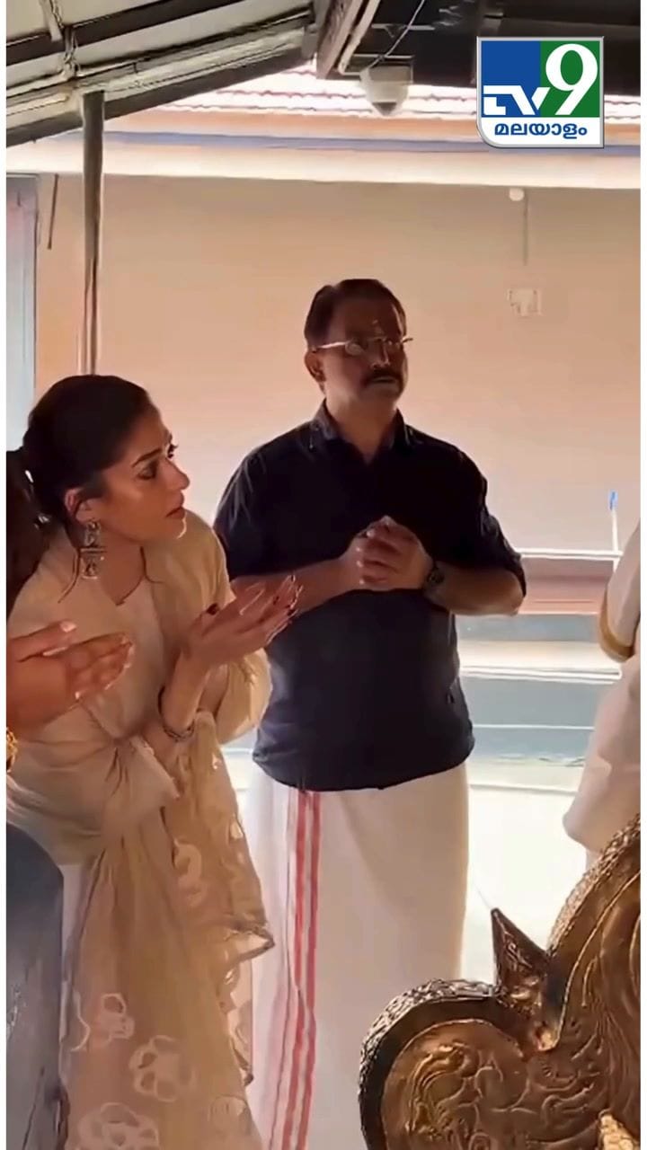 ചക്കുളത്തുകാവ് ക്ഷേത്രത്തിൽ നയന്താരയും വിഘ്നേഷ് ശിവനും എത്തിയപ്പോൾ