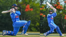 ചെറുക്കൻ കലിപ്പ് തല്ലി തീർത്തിട്ടുണ്ട്! സിക്സിന്റെ പൂരം, 11 ബോളിൽ 50, റെക്കോഡിട്ട് ​വൈഭവ്...