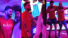അനുഷ്‌കയ്ക്കും സഹതാരങ്ങള്‍ക്കുമൊപ്പം ഡാന്‍സ് ചെയ്ത് കോലി
