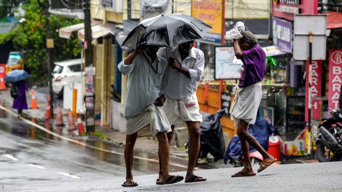 മഴ മുന്നറിയിപ്പിൽ മാറ്റം; ഇന്ന് ഈ ജില്ലകാർക്ക് ജാ​ഗ്രത നിർദ്ദേശം