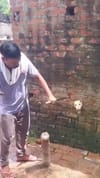 Video | നായ കുടുങ്ങി പോയി, രക്ഷകൻ എത്തി...