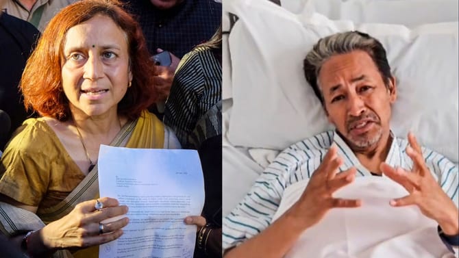 വെറും രാഷ്ട്രീയ നാടകം! കോൺഗ്രസിനെതിരെ സോനം വാങ് ചുക്കിന്റെ ഭാര്യ