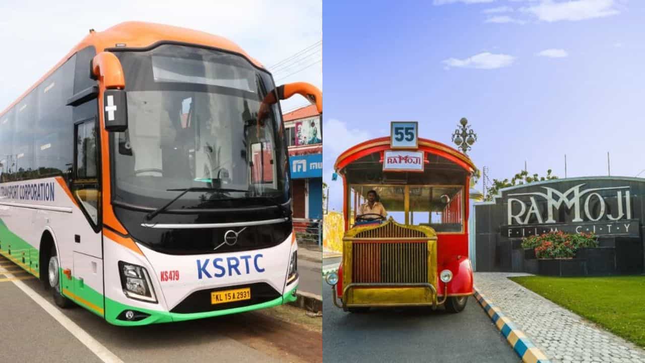 KSRTC Hyderabad Tour Package: കെഎസ്ആർടിസിയിൽ ഹൈദരാബാദിലേക്ക് ഒരു അടിപൊളി ട്രിപ്പ് പോയാലോ? റാമോജി ഫിലിം സിറ്റിയും കാണാം KSRTC Hyderabad Tour Package: കെഎസ്ആർടിസിയിൽ ഹൈദരാബാദിലേക്ക് ഒരു അടിപൊളി ട്രിപ്പ് പോയാലോ? റാമോജി ഫിലിം സിറ്റിയും കാണാം