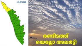 വെയിൽ കണ്ട് സന്തോഷിക്കേണ്ട, ഇന്ന് മഴയുണ്ട്; രണ്ടിടത്ത് യെല്ലോ...