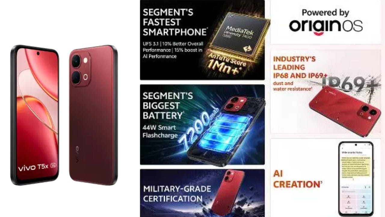  കരുത്ത്: 2.5GHz ഒക്ട കോർ മീഡിയടെക് ഡൈമെൻസിറ്റി 7400 ടർബോ 4nm പ്രൊസസർ ആണ് ഈ വിവോ ഫോണിന്റെ കരുത്ത്. മാലി-G615 MC2 GPU, 6GB / 8GB LPDDR4x റാം, 128GB / 256GB (UFS 3.1) സ്റ്റോറേജ് എന്നിവയും ഇതിലുണ്ട്. ആൻഡ്രോയിഡ് 16 അ‌ടിസ്ഥാനമാക്കിയുള്ള ഒറിജിൻഒഎസ് 6 -ൽ ആണ് പ്രവർത്തനം.