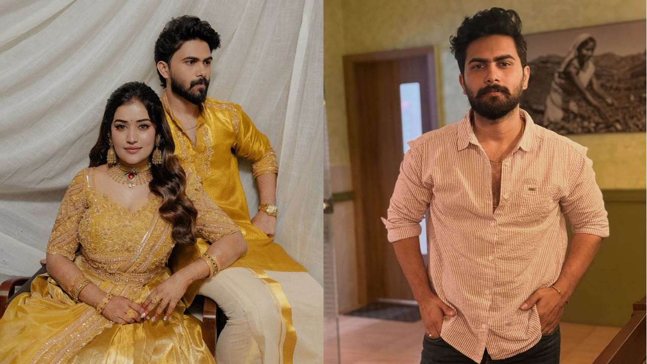 നടിയും സോഷ്യൽ മീഡിയ താരവുമായി അനുമോൾ വിവാഹിതയായി. വളരെ ലളിതമായ ചടങ്ങിൽ അടുത്ത സുഹൃത്തുക്കളും ബന്ധുക്കളും മാത്രമാണ് അനുമോളുടെ വിവാഹ വേദിയിൽ എത്തിയത്. തമിഴ്നാട് സ്വദേശിയും നടനുമായ ഭുവനേശ് ആണ് അനുമോളുടെ കഴുത്തിൽ മിന്നു ചാർത്തിയത്.(IMAGE CREDIT SOURCE:SOCIAL MEDIA)
