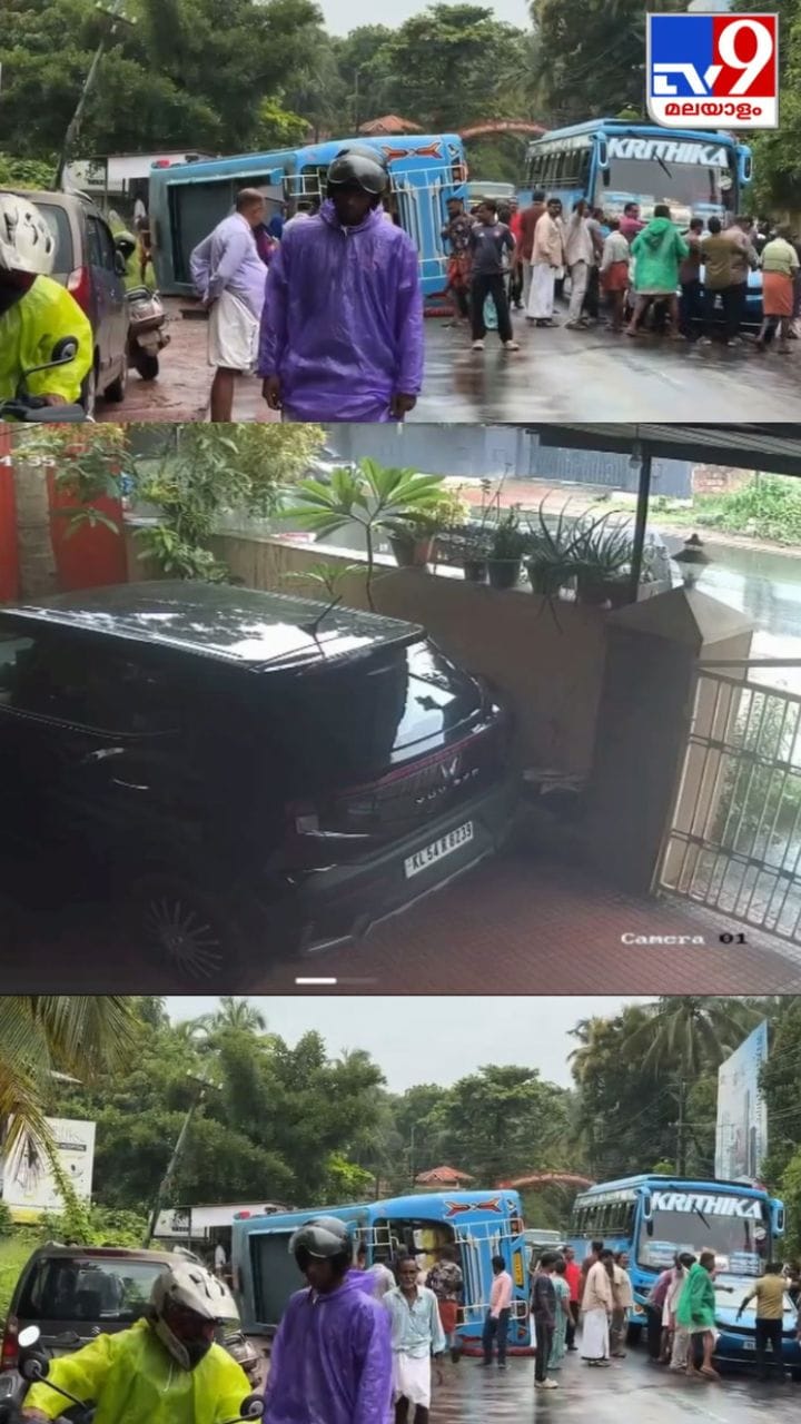 കണ്ണൂർ കീച്ചേരിയിൽ ബസ് മറിഞ്ഞ് പത്തിലേറെ പേർക്ക് പരിക്ക്