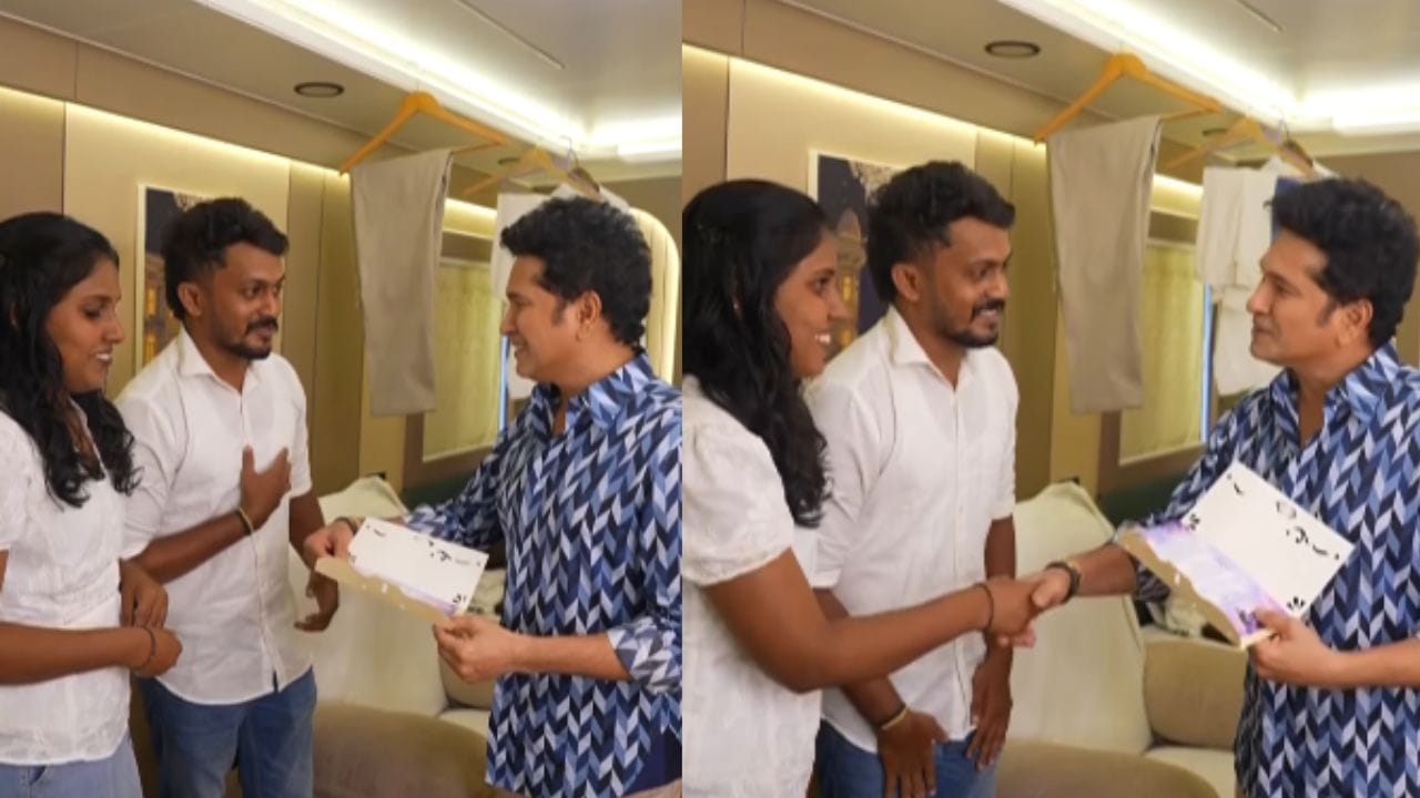പ്രബിനും പ്രതിശ്രുതവധു വര്ഷയും ചേര്ന്നാണ് സച്ചിനെ വിവാഹം ക്ഷണിക്കാനായി പോയത്. ഗുരുവായൂരില് വെച്ച് നടക്കുന്ന വിവാഹത്തില് താന് എന്തായാലും പങ്കെടുക്കുമെന്ന് അറിയിച്ച സച്ചിന് ഇരുവരെയും അനുഗ്രഹിക്കുകയും ചെയ്തു. തന്റെ വിവാഹക്കത്ത് ആദ്യം സച്ചിന് നല്കണമെന്നത് ഏറെനാളായുള്ള ആഗ്രഹമായിരുന്നു എന്നാണ് പ്രബിന് പറയുന്നത്. ഇതിനായി അദ്ദേഹത്തിന്റെ ഓഫീസ് മുഖേനെ ബന്ധപ്പെടുകയായിരുന്നു എന്നും പ്രബിന് കൂട്ടിച്ചേര്ത്തു.