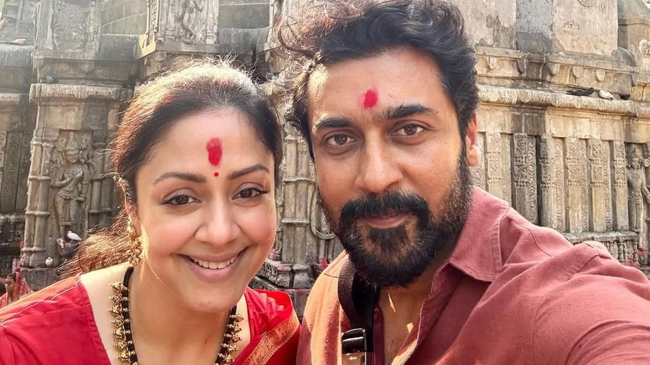 വിവാഹത്തിന് ശേഷം സിനിമയിൽ നിന്ന് വിട്ടുനിന്ന ജ്യോതികയുടെ രണ്ടാം വരവിന് വലിയ പിന്തുണ നൽകിയത് സൂര്യയായിരുന്നു. മുപ്പത്തിയാറ് വയതിനിലെ എന്ന ചിത്രത്തിലൂടെയായിരുന്നു ആ ഗംഭീര തിരിച്ചുവരവ്. അതേസമയം വെങ്കി അറ്റ്ലൂരി സംവിധാനം ചെയ്യുന്ന വിശ്വനാഥ് ആൻഡ് സൺസിൽ മമിത ബൈജു, രാധിക ശരത്കുമാർ, രവീണ ടണ്ടൻ എന്നിവരും സൂര്യക്കൊപ്പം പ്രധാന വേഷങ്ങളിൽ എത്തുന്നുണ്ട്. 