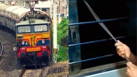 ട്രെയിൻ വിൻഡോ തകർക്കുന്ന യാത്രക്കാരൻ, ഒരു കൂസലുമില്ല- വീഡിയോ