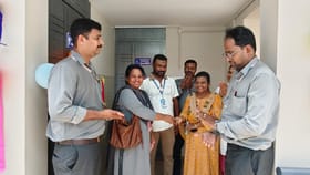 പാലക്കാട് ജില്ലാ ആശുപത്രിയിൽ ബിഇഎംഎല്‍ നിർമ്മിച്ച ടോയ്‌ലറ്റ്