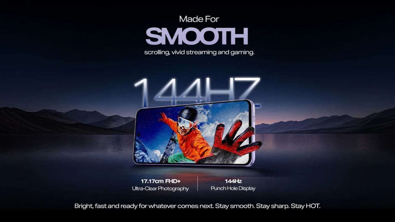 ഡിസ്പ്ലേ: 6.76-ഇഞ്ച് (1080×2344 പിക്സലുകൾ) FHD+ ഫ്ലാറ്റ് LCD സ്ക്രീൻ, 144Hz റിഫ്രഷ് റേറ്റ്, 760 nits(TYP), 910 nits(HBM ബ്രൈറ്റ്നസ്) എന്നിവ ഇതിലുണ്ട്. സൈഡ്-മൗണ്ടഡ് ഫിംഗർപ്രിന്റ് സ്കാനറാണ് ഈ ഫോണിൽ ഒരുക്കിയിരിക്കുന്നത്. ആൻഡ്രോയിഡ് 16 അടിസ്ഥാനമാക്കിയുള്ള XOS 16-ൽ ആണ് പ്രവർത്തനം. അഞ്ച് വർഷത്തെ സുരക്ഷാ അ‌പ്ഡേറ്റുകളും മൂന്ന് പ്രധാന OS അപ്‌ഡേറ്റുകളും ലഭിക്കും.