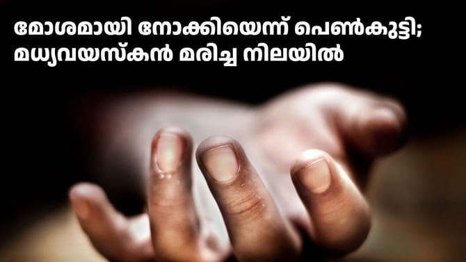 മോശമായി നോക്കിയെന്ന് പെൺകുട്ടി; മധ്യവയസ്കൻ വീട്ടിൽ മരിച്ച നിലയിൽ