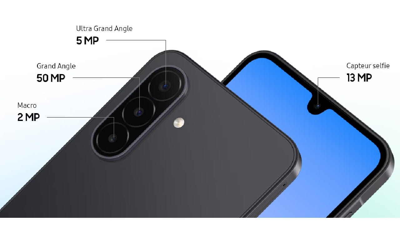  ക്യാമറ: 50MP മെയിൻ ക്യാമറ (F1.8, AF); 5MP അൾട്രാ-വൈഡ് (F2.2), 2MP മാക്രോ ക്യാമറ (F2.4), LED ഫ്ലാഷ് എന്നിവ അ‌ടങ്ങുന്ന ട്രിപ്പിൾ റിയർ ക്യാമറ സജ്ജീകരണം ഇതിലുണ്ട്. കൂടാതെ സെൽഫിക്കും മറ്റുമായി 13MP ഫ്രണ്ട് ക്യാമറയും (F2.0) ഉണ്ട്. സുരക്ഷയ്ക്കായി സൈഡ്-മൗണ്ടഡ് ഫിംഗർപ്രിന്റ് സ്കാനർ നൽകിയിരിക്കുന്നു.