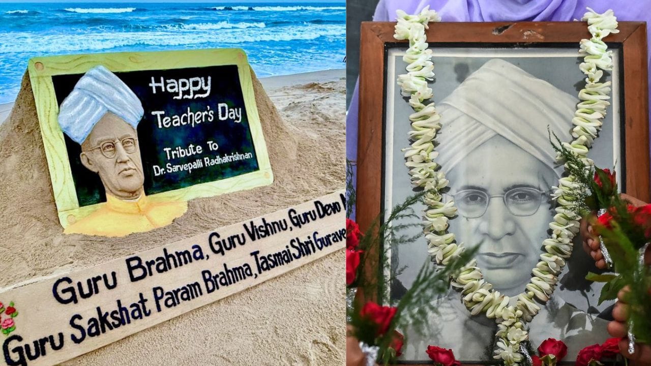 പഠനം ആവേശകരവും അർത്ഥവത്തായതുമാക്കി മാറ്റിയ അധ്യാപകന് അധ്യാപകദിന ആശംസകൾ. എപ്പോഴും എന്നിൽ വിശ്വസിച്ചതിന് നന്ദി, ചില അധ്യാപകർ പാഠങ്ങൾ പഠിപ്പിക്കുമ്പോൾ മറ്റു ചിലർ മായാത്ത ഒരു മുദ്രയാണ് പതിപ്പിക്കുന്നത്. അധ്യാപകരിൽ ഒരാളായതിന് നന്ദി അധ്യാപക ദിന ആശംസകൾ.ഞങ്ങളെ പ്രചോദിപ്പിച്ചതിനും പ്രോത്സാഹിപ്പിച്ചതിനും വഴികാട്ടിയതിനും നന്ദി. അധ്യാപക ദിനാശംസകൾ!