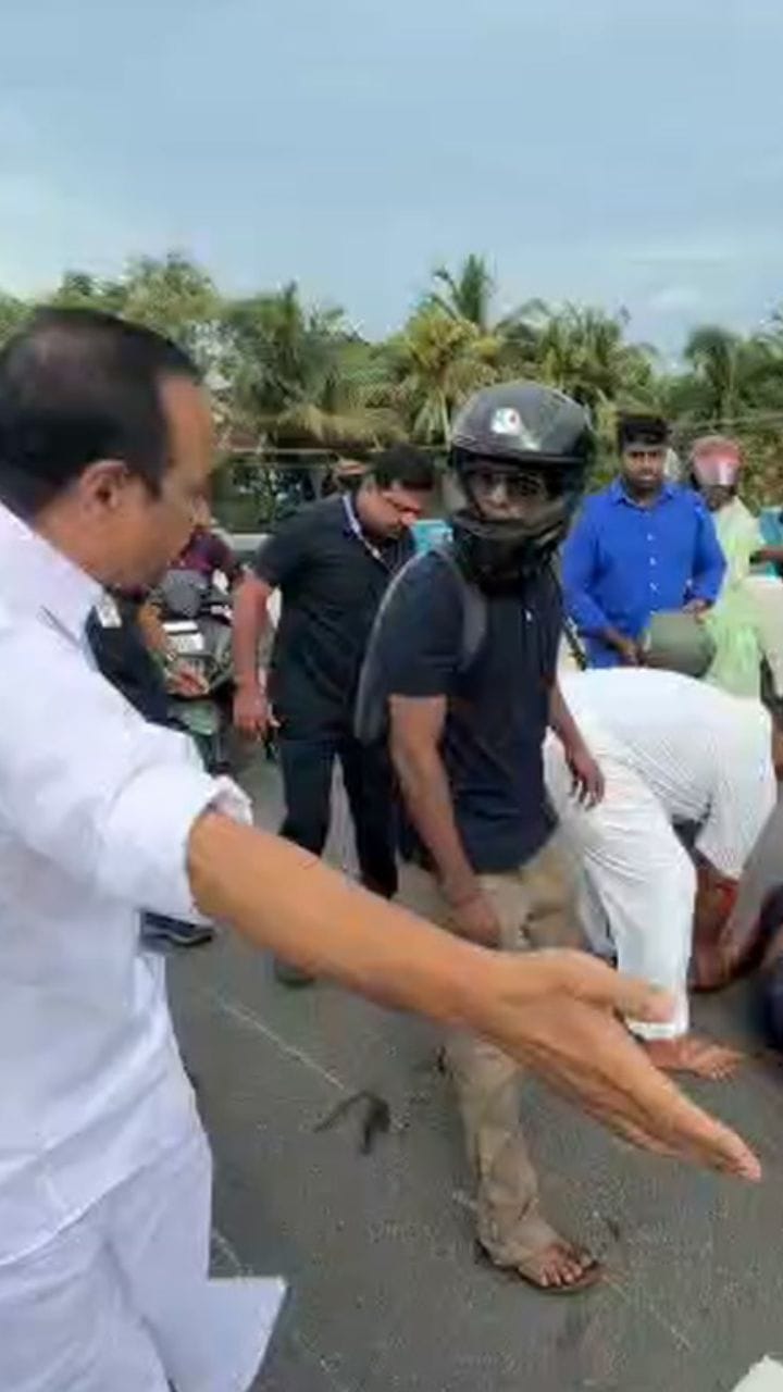 വാഹനാപകടം, സംഭവ സ്ഥലത്ത് മുഖ്യമന്ത്രി