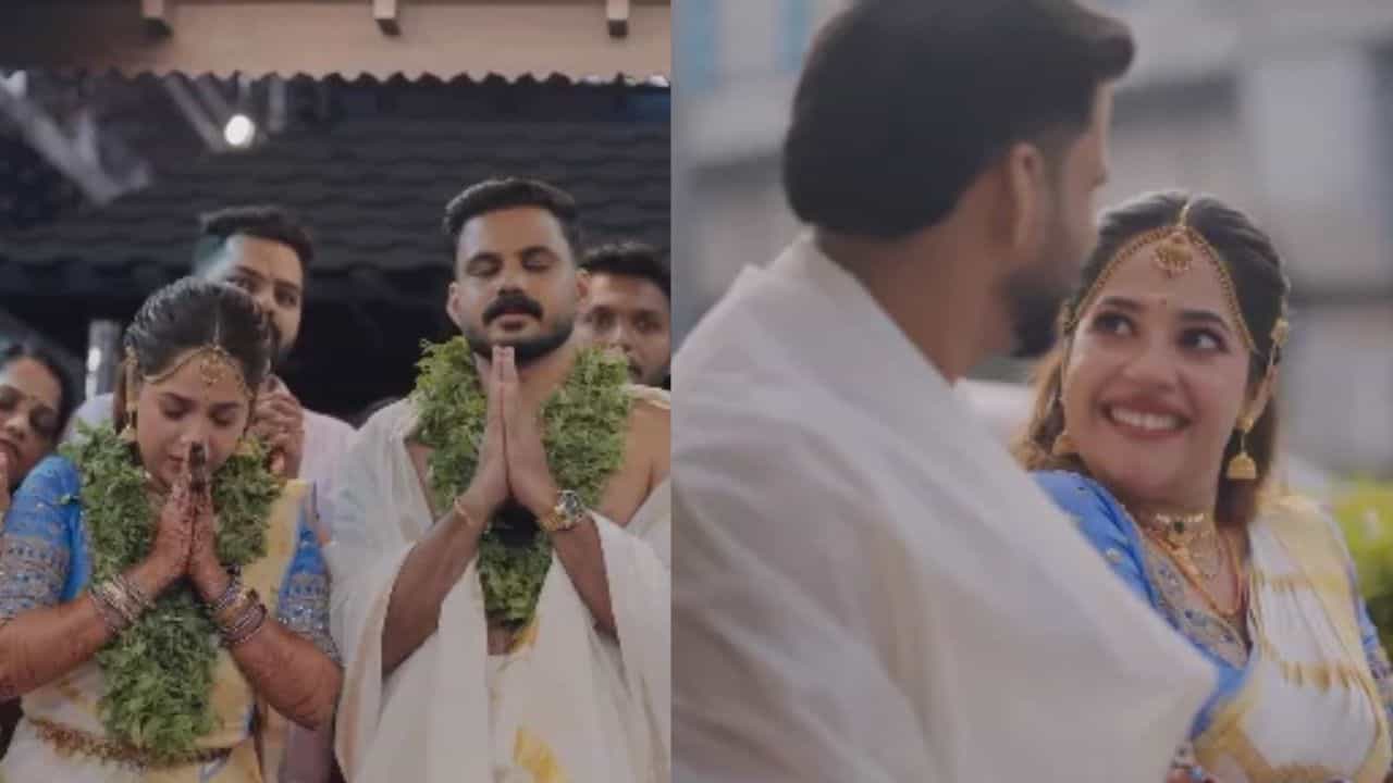 Amrutha Nair Wedding : സസ്പെൻസായിരുന്ന വരൻ ആര്? നടി അമൃത നായർ വിവാഹിതയായി Amrutha Nair Wedding : സസ്പെൻസായിരുന്ന വരൻ ആര്? നടി അമൃത നായർ വിവാഹിതയായി